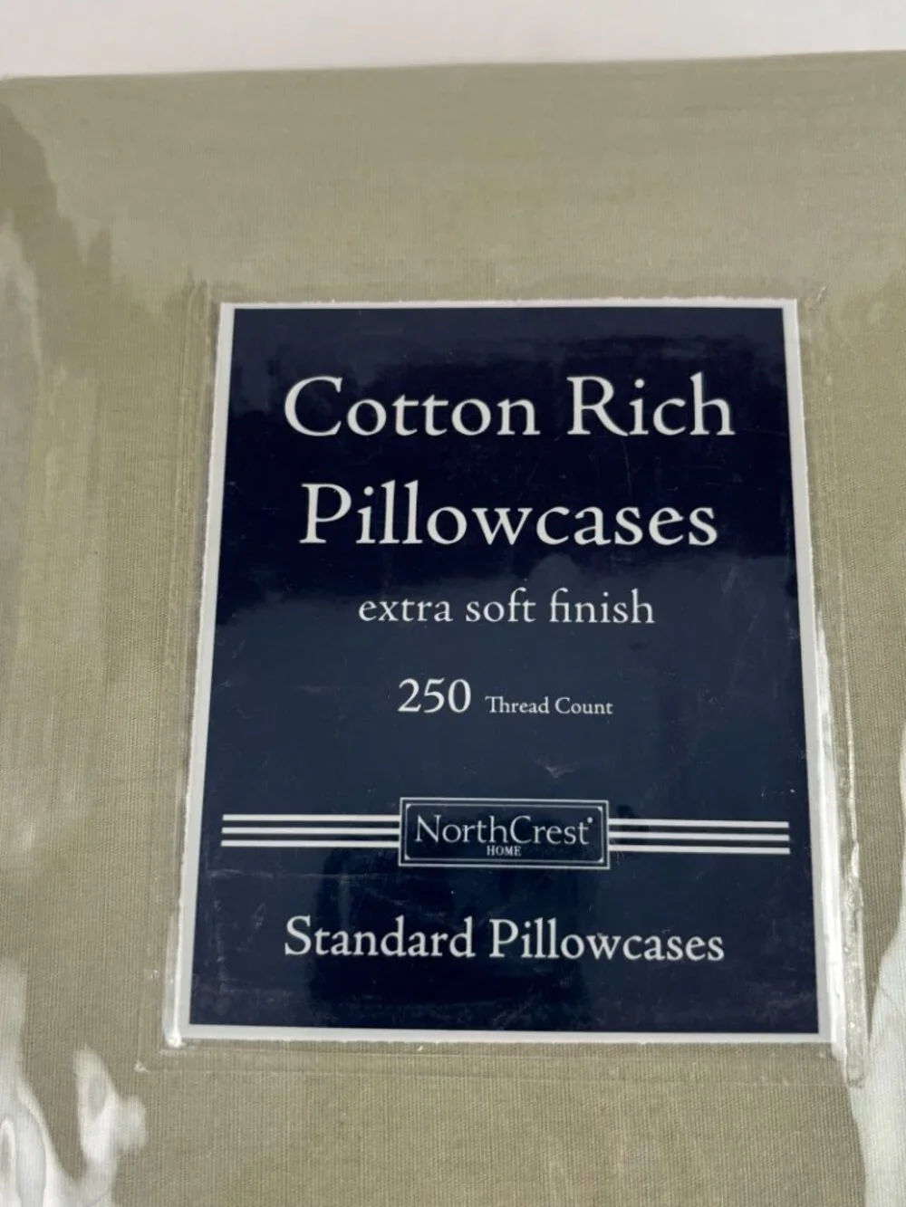 Northcrest Standard Pillowcases Cotton Polyester Green 250 TC
